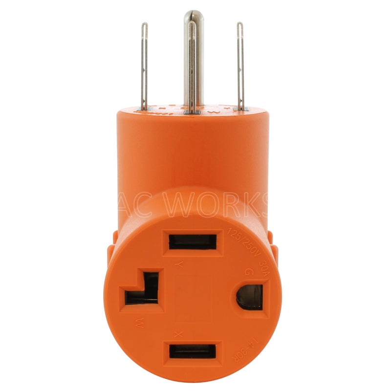AC WORKS NEMA 14-50P 50 أمبير 4-شوكات موصل/ مولد/ قابس EV إلى 14-30R 4-شوكات مخرج مجفف (مضغوط) - Image 4